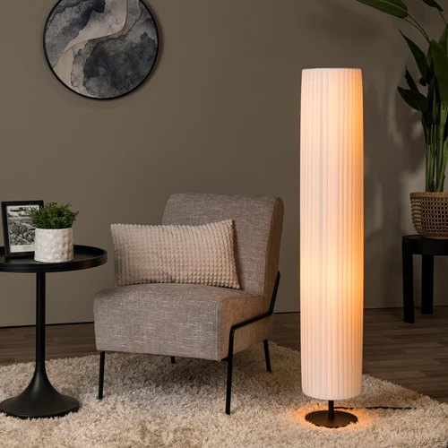 Lucide FOLD - Floor lamp - Ø 20 cm - 2xE27 - White - atmosphere 1